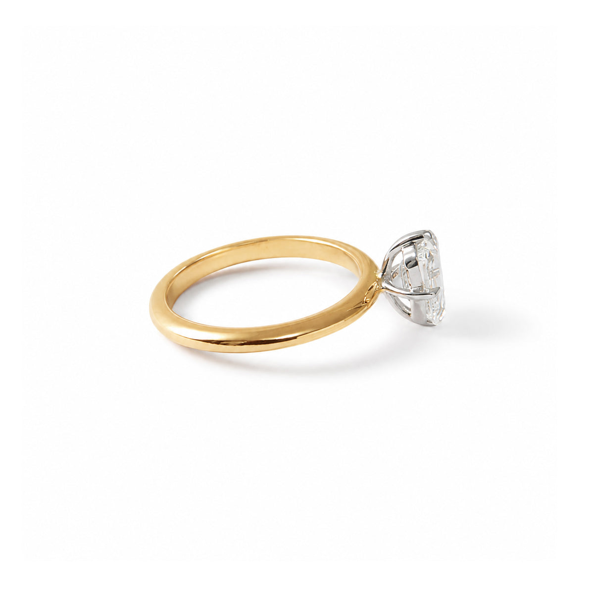 The Emerald Solitaire Two Tone