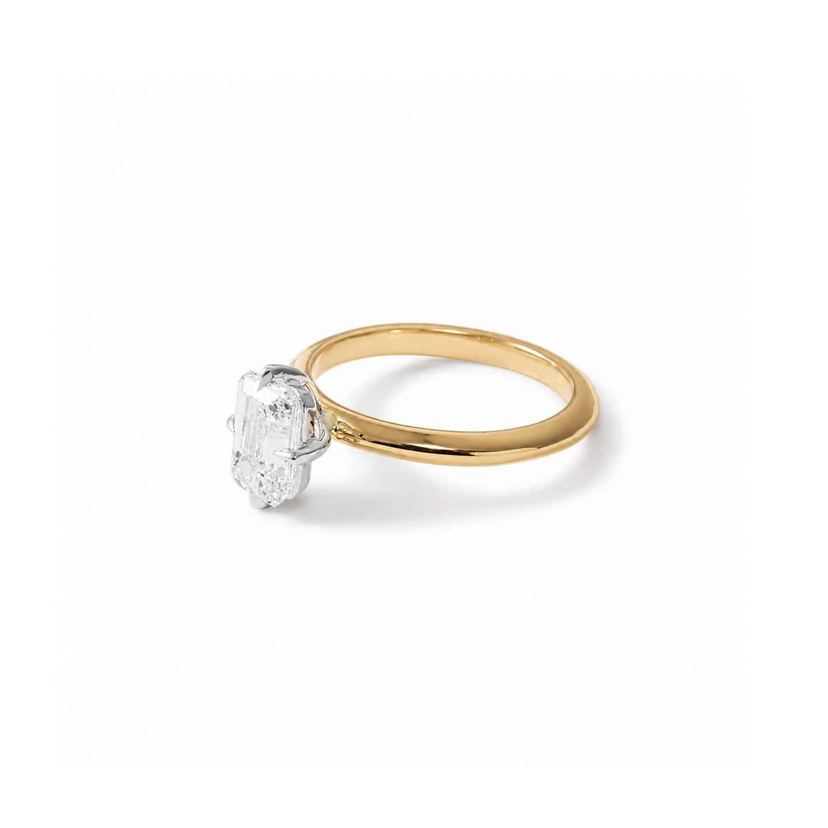 The Emerald Solitaire Two Tone