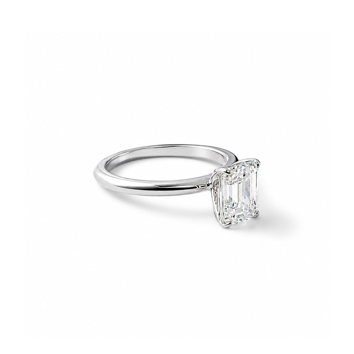 The Emerald Solitaire White