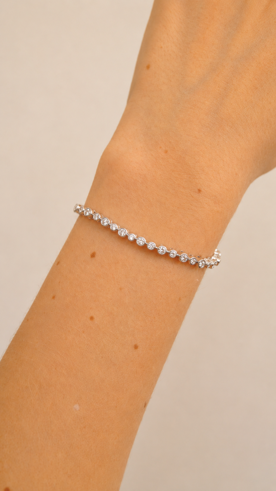 The Bezel Tennis Bracelet