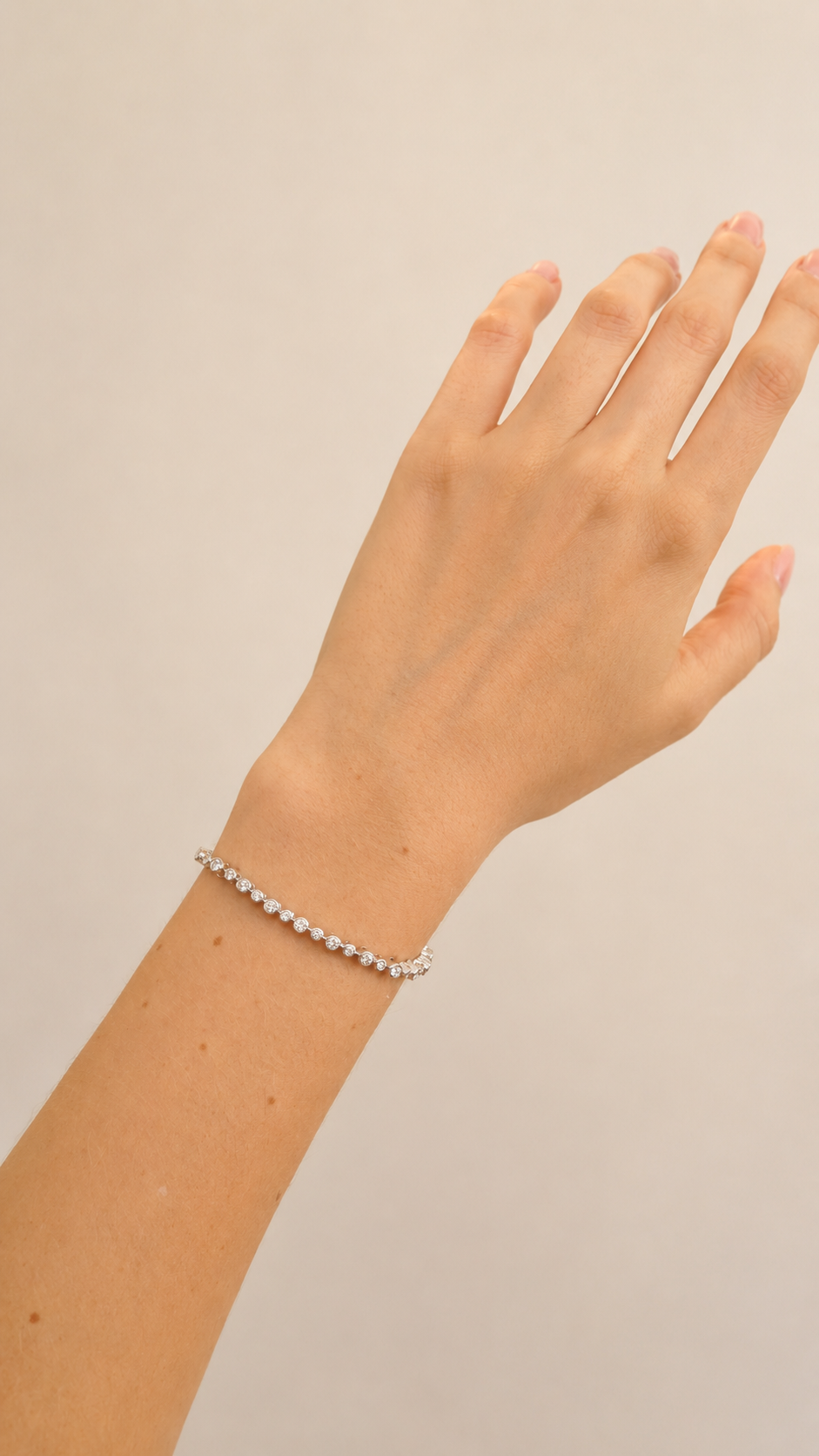 The Bezel Tennis Bracelet