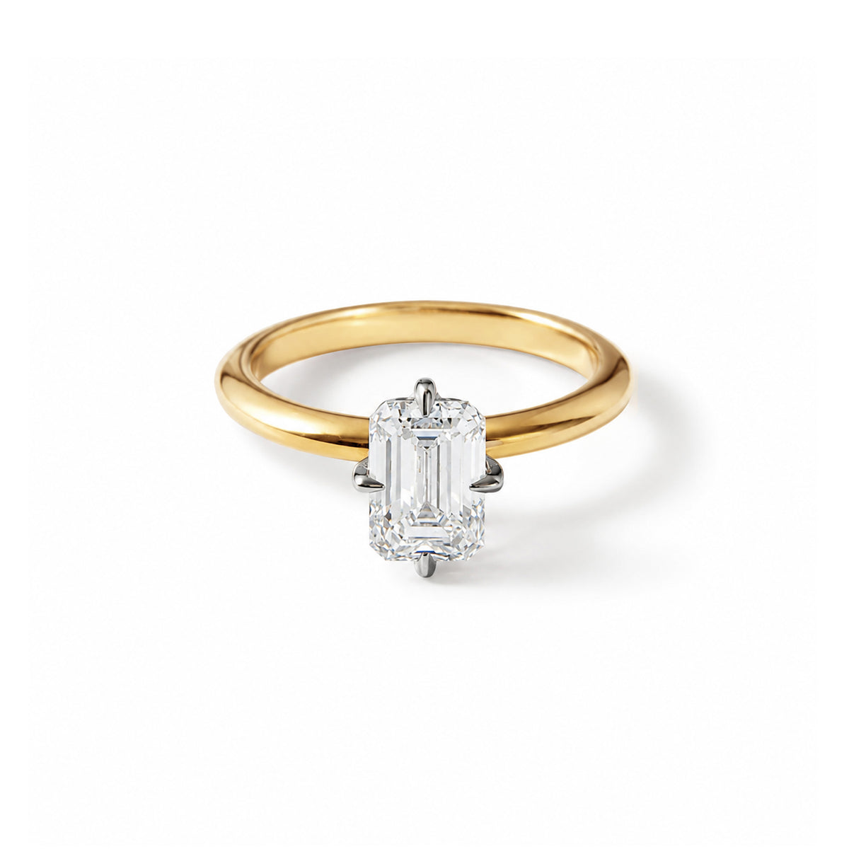 The Emerald Solitaire Two Tone
