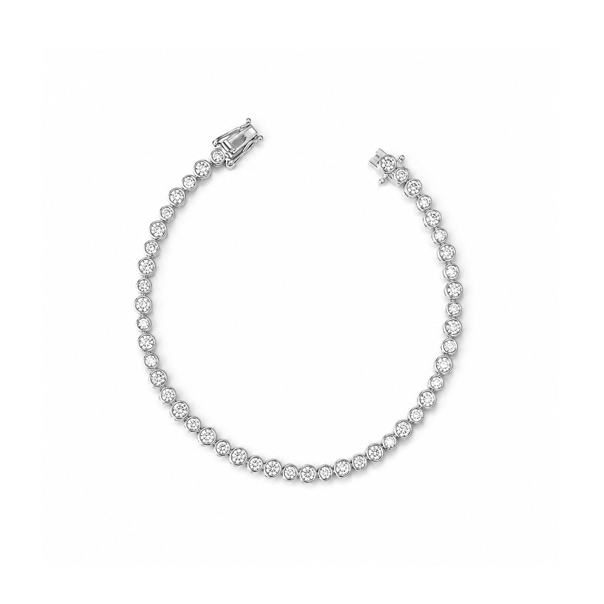 The Bezel Tennis Bracelet